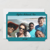 Uitnodigen voor vakantie volgend jaar kaart (Voorkant)