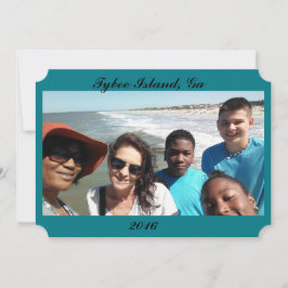 Uitnodigen voor vakantie volgend jaar kaart