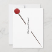 uitnodigen voor vastpinnen aankondiging (Voorkant)