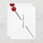 uitnodigen voor vastpinnen aankondiging (Voorkant / Achterkant)