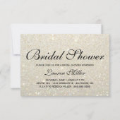 Uitnodigen - White Gold Glit Fab Shower Kaart (Voorkant)