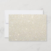 Uitnodigen - White Gold Glit Fab Shower Kaart (Achterkant)