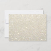 Uitnodigen - White Gold Glit Fab toekomstige Mrs. Kaart (Achterkant)