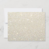 Uitnodigen - Wit Goud Glit Fab Mrs Vrijgezellenfee Kaart (Achterkant)