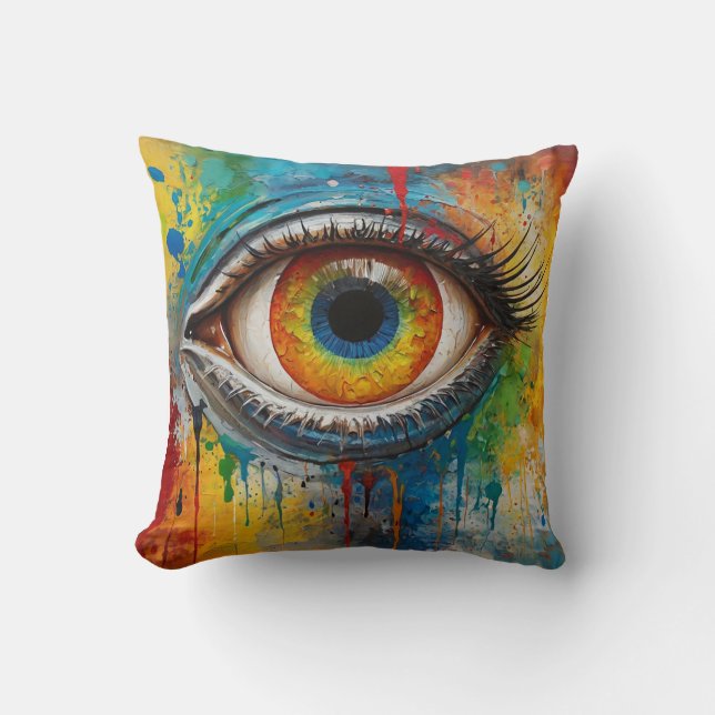 uitnodigend oog kussen (Voorkant)