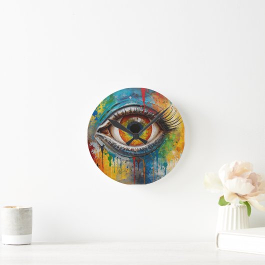 uitnodigend oog ronde klok (Huis)