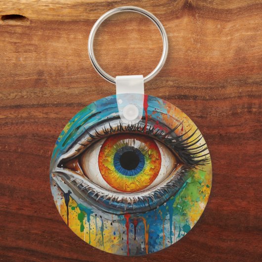 uitnodigend oog sleutelhanger (Achterkant)