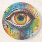 uitnodigend oog zandsteen onderzetter (Voorkant)