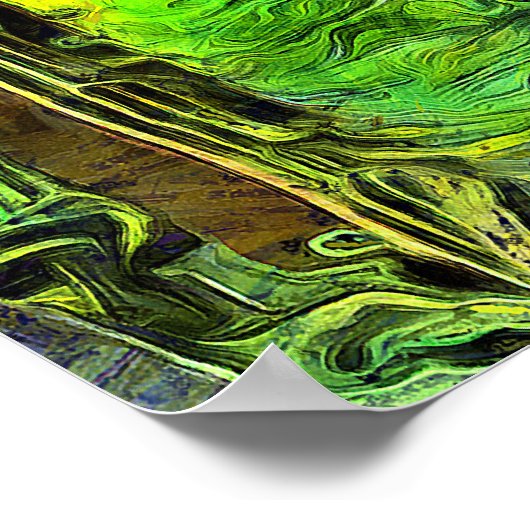 Uitnodigend Poster voor achtertuin boogpainterly (Hoek)