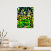 Uitnodigend Poster voor achtertuin boogpainterly (Keuken)