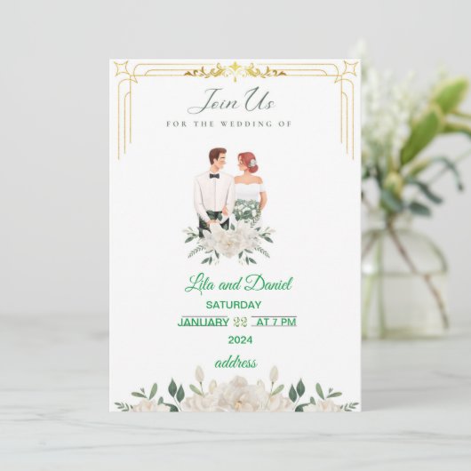 Uitnodiging (Staand voorkant)