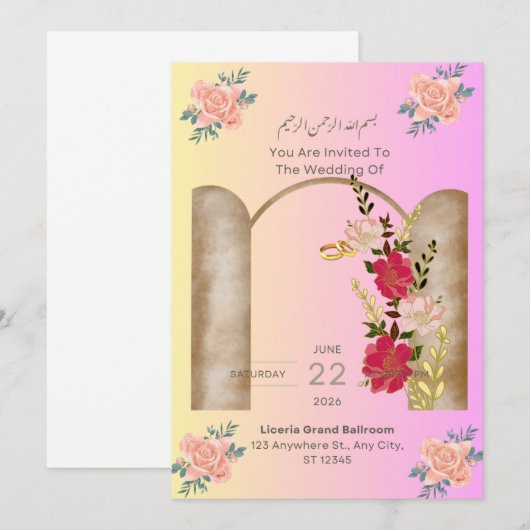 Uitnodiging (Voorkant / Achterkant)