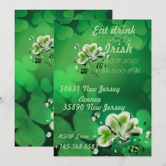 Uitnodiging (Voorkant / Achterkant)