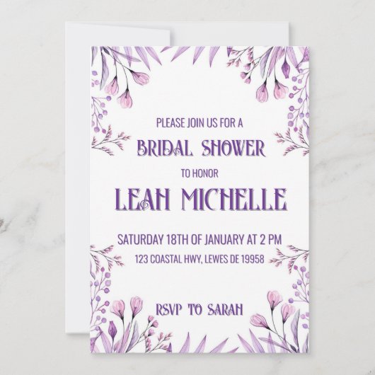 Uitnodiging (Voorkant)