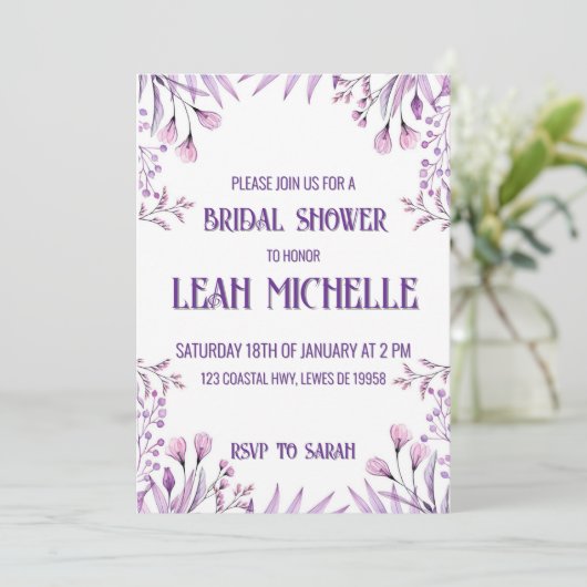 Uitnodiging (Staand voorkant)