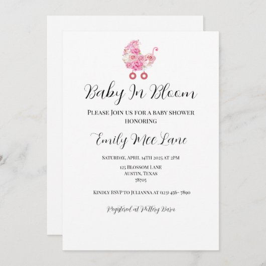 Uitnodiging (Voorkant / Achterkant)