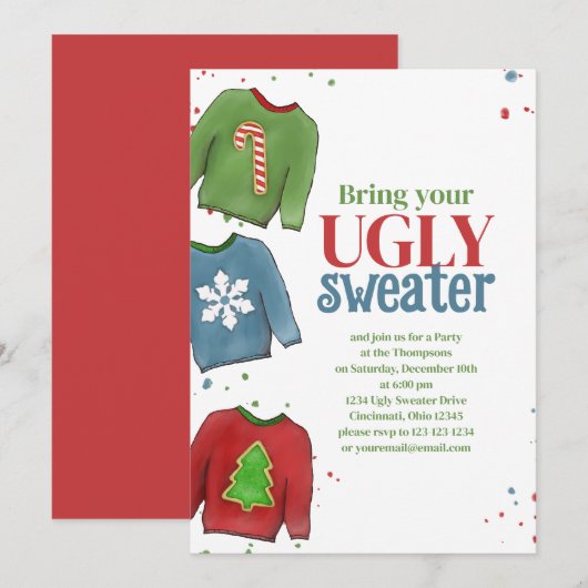 Uitnodiging (Voorkant / Achterkant)