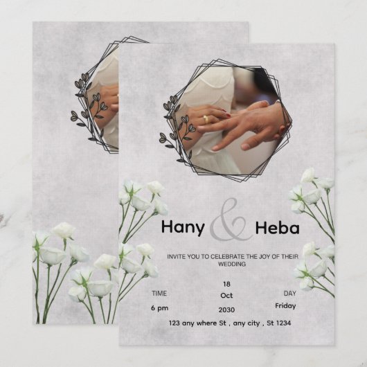 Uitnodiging (Voorkant / Achterkant)