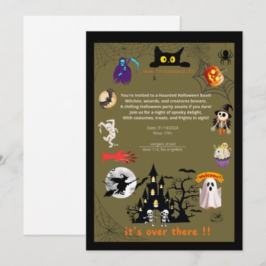 Uitnodiging (Voorkant / Achterkant)