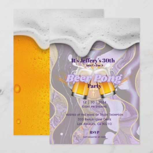 Uitnodiging (Voorkant / Achterkant)