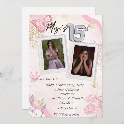 Uitnodiging (Voorkant / Achterkant)