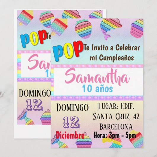 Uitnodiging (Voorkant / Achterkant)