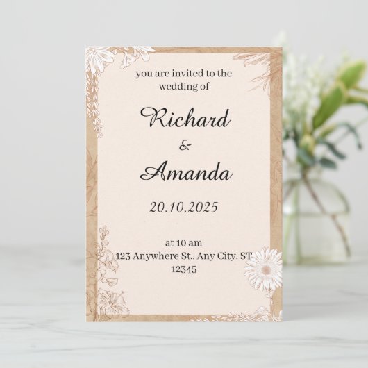 uitnodiging (Staand voorkant)