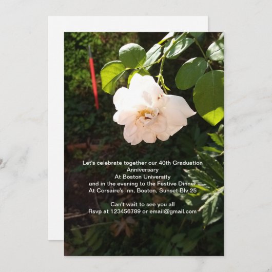 Uitnodiging (Voorkant / Achterkant)