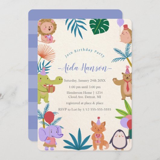 Uitnodiging (Voorkant / Achterkant)