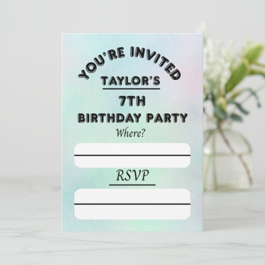 uitnodiging (Staand voorkant)