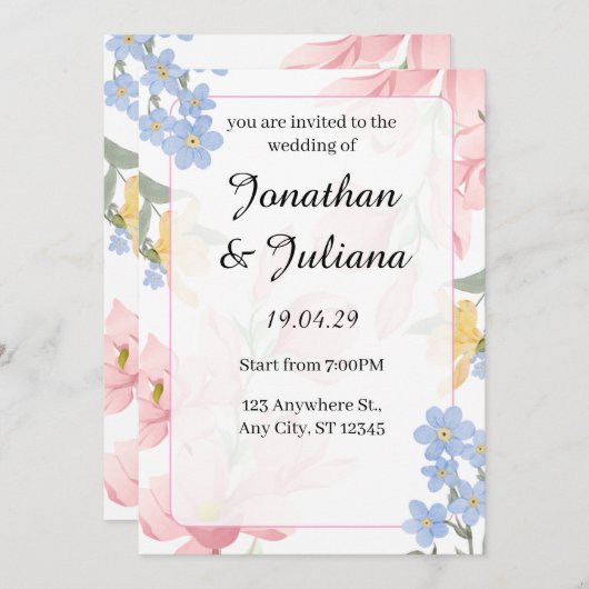 uitnodiging (Voorkant / Achterkant)