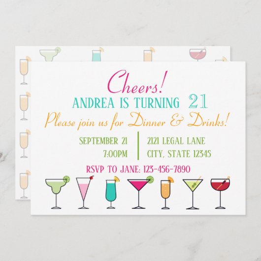 Uitnodiging (Voorkant / Achterkant)