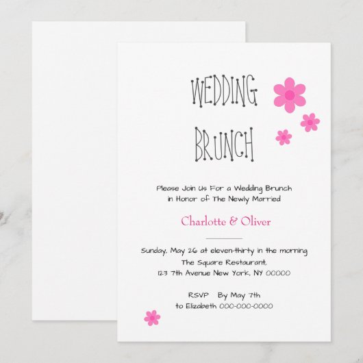 Uitnodiging (Voorkant / Achterkant)