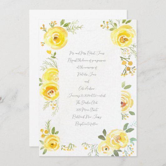 Uitnodiging (Voorkant / Achterkant)