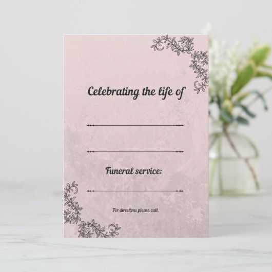 Uitnodiging (Staand voorkant)