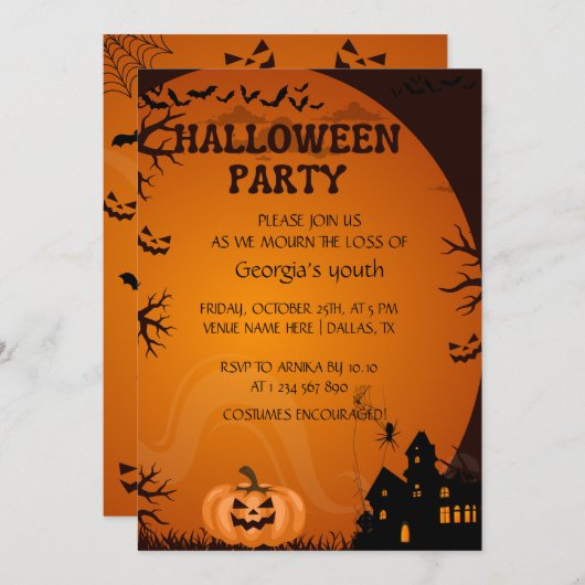 Uitnodiging (Voorkant / Achterkant)