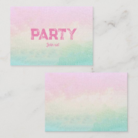 Uitnodiging (Voorkant / Achterkant)