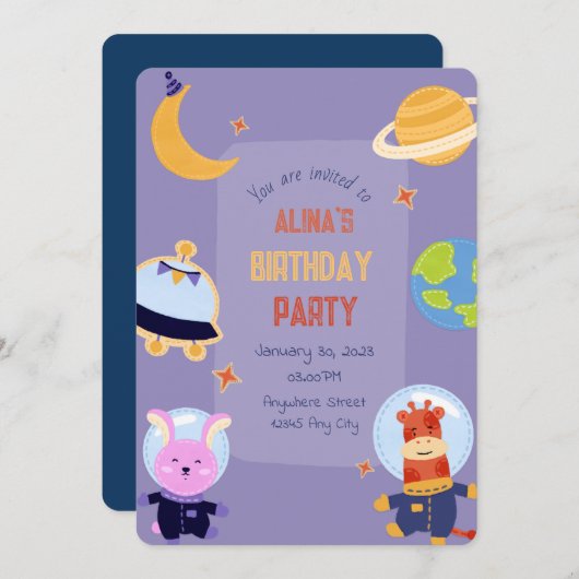 Uitnodiging (Voorkant / Achterkant)