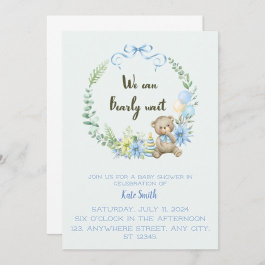 Uitnodiging (Voorkant / Achterkant)