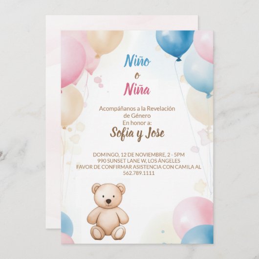 Uitnodiging (Voorkant / Achterkant)