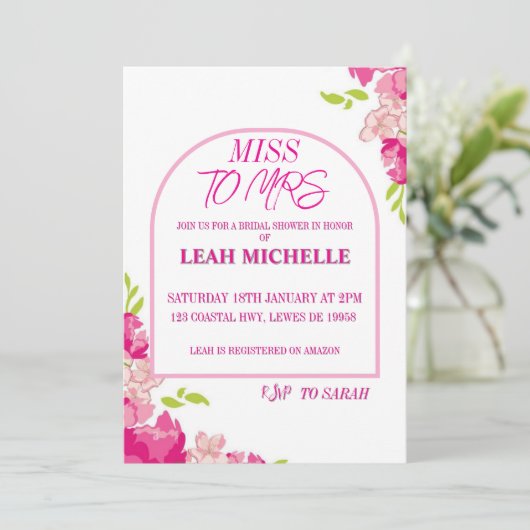 Uitnodiging (Staand voorkant)