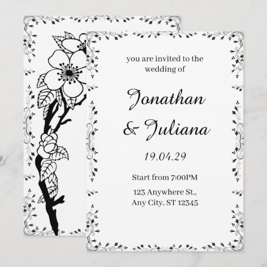 uitnodiging (Voorkant / Achterkant)