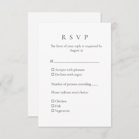 Uitnodiging (Voorkant / Achterkant)