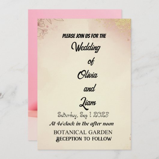 Uitnodiging (Voorkant / Achterkant)