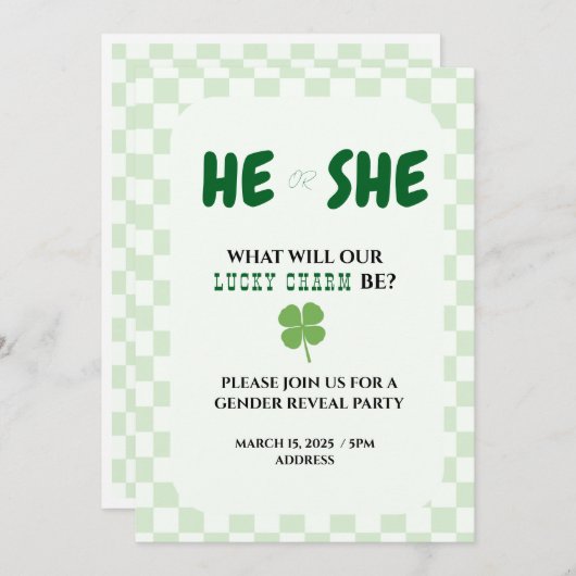 Uitnodiging (Voorkant / Achterkant)