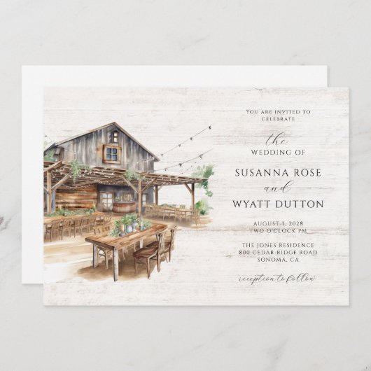 Uitnodiging (Voorkant / Achterkant)