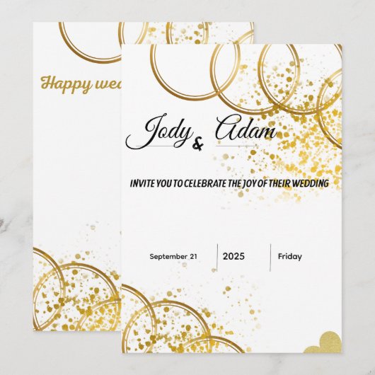 Uitnodiging (Voorkant / Achterkant)