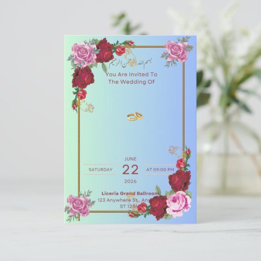 Uitnodiging (Staand voorkant)