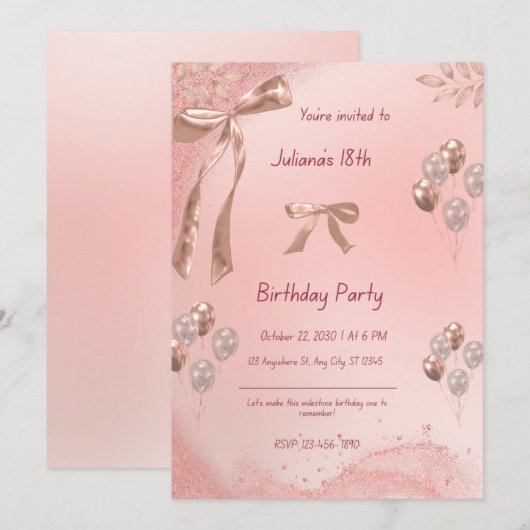 Uitnodiging (Voorkant / Achterkant)