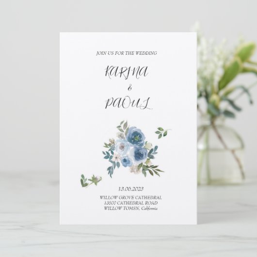 uitnodiging (Staand voorkant)